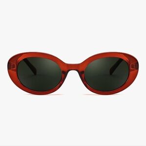 FEISEDY Sunglasses Womens, Retro Oval Sun Glasses Men, Small 90s Style B4128